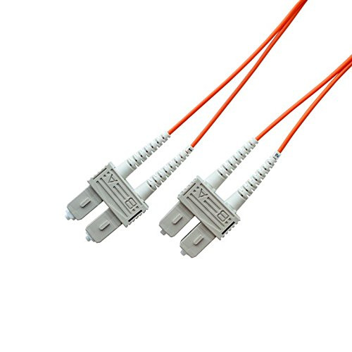 OM1 62.5/125 Multimode Duplex Fiber Optic Patch Cable, SC to SC (2 Meter)