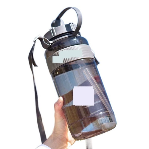 Sport Drinks Bottle,Sports Water Bottle,Fitness Plastic Large Capacity Water Bottle with Straw Outdoor Climbing Bicycle Drink Bottle leak proof water (Size : 600ML, Color : Pink with rope) ( Color : (