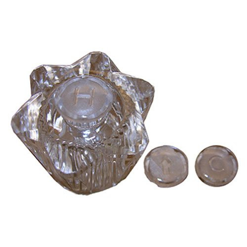 LASCO HC-139 Plastic Old Style Faucet Handle with Hot Cold and Diverter Buttons for Streamway Brand