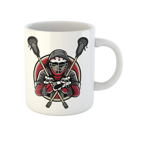 Awowee Coffee Mug Lacrosse Players Was Crossed Sticks and Hands 11 Oz Ceramic Tea Cup Mugs Best Gift Or Souvenir For Family Friends Coworkers