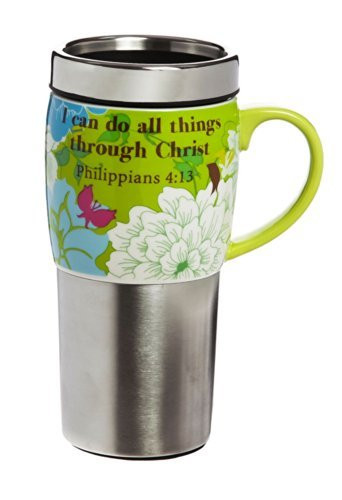 Gifted Living I Can Do All Things Through Christ Philippians Travel Coffee Mug