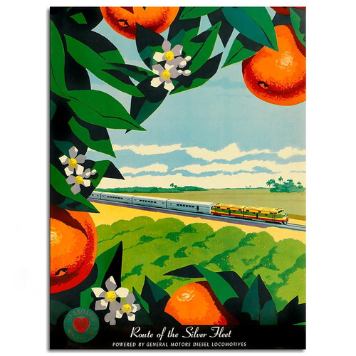 Railroad Travel Canvas Prints Poster Wall Art For Home Office Decorations Unframed 10"x8"