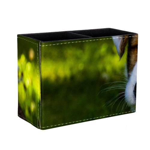 Lyetny Desktop Pen & Pencil Storage Cups Welsh Corgi Cardigan Dog Puppy Pen Organizer Makeup Brush Holders Pencil Cup for Office College Home