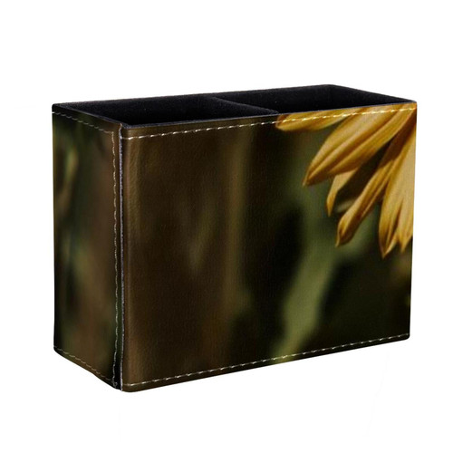 Lyetny Desktop Pen & Pencil Storage Cups Sunflower Pen Organizer Makeup Brush Holders Pencil Cup for Office College Home
