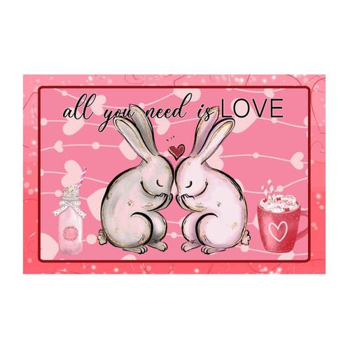 Rabbit Bunny All You Need is Love Valentine Living Room Wall Art Decal Cute Animal with Heart Peel and Stick Wall Stickers for Dorm Living Room Bike Cups Vinyl 22in Rabbit Bunny All You Need is Love Valentine Living Room Wall Art Decal Cute Animal with Heart Peel and Stick Wall Stickers for Dorm Living Room Bike Cups Vinyl 22in