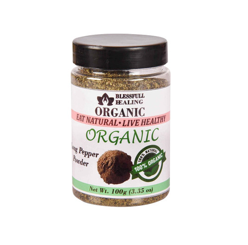 Blessfull Healing Organic Long Pepper Powder 100 Gram Airtight Container (Packing May Vary)