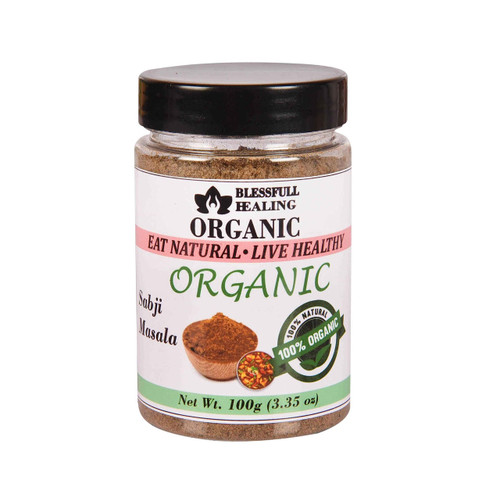 Blessfull Healing Organic Sabji Masala 100 Gram Airtight Container (Packing May Vary)