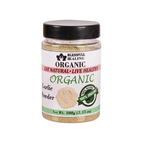 Blessfull Healing Organic Garlic Powder 100 Gram Airtight Container (Packing May Vary)