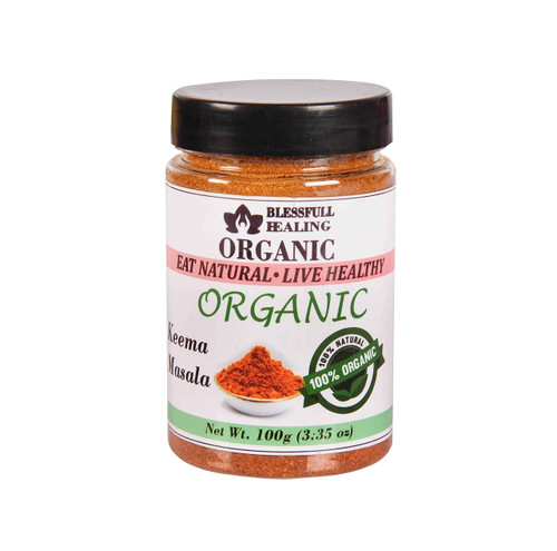 Blessfull Healing Organic Keema Masala 100 Gram Airtight Container (Packing May Vary)