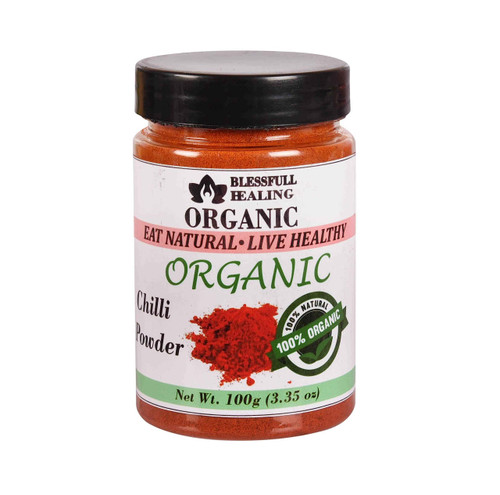 Blessfull Healing Organic Chilli Powder 100 Gram Airtight Container (Packing May Vary)