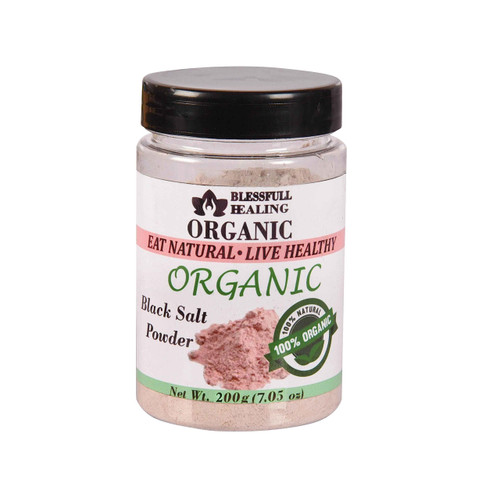 Blessfull Healing Organic Black Salt Powder 200 Gram (Packing May Vary)