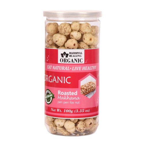 Blessfull Healing Organic Peri Peri Roasted Flavoured Makhana 100 Gram