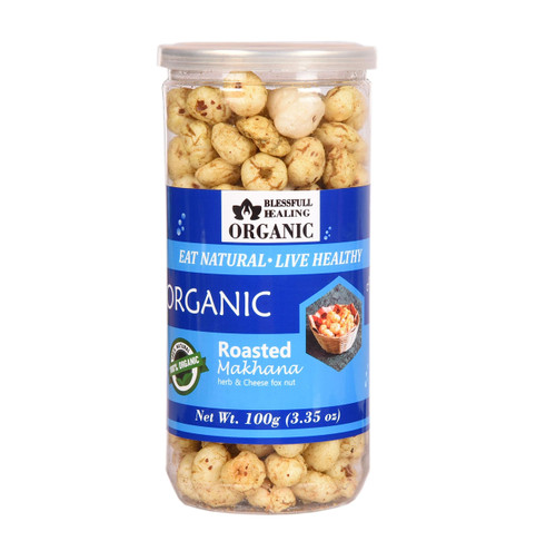Blessfull Healing Organic Herb & Cheese Roasted Flavoured Makhana 100 Gram
