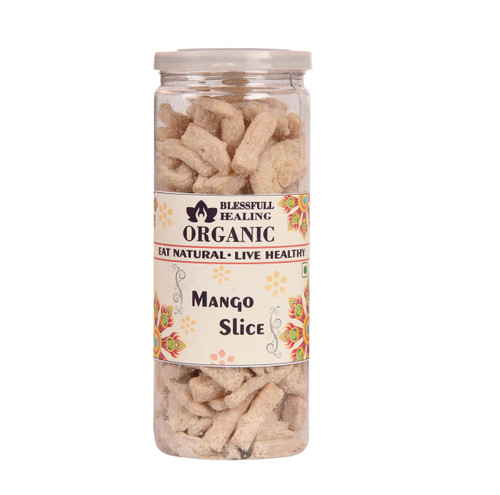 Blessfull Healing Organic Mango Slice 200 Gram Airtight Container (Packing May Vary)