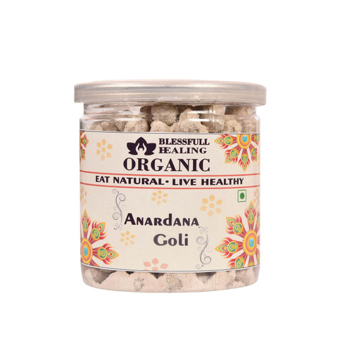 Blessfull Healing Organic Anardana Goli 300 Gram Airtight Container (Packing May Vary)