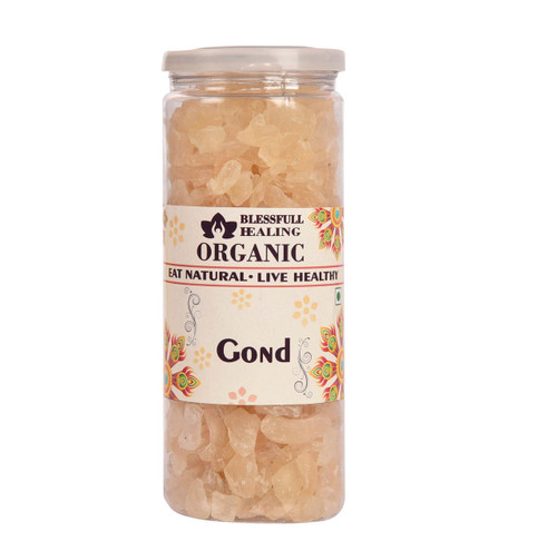 Blessfull Healing Organic Gond Katira 250 Gram Airtight Container (Packing May Vary)
