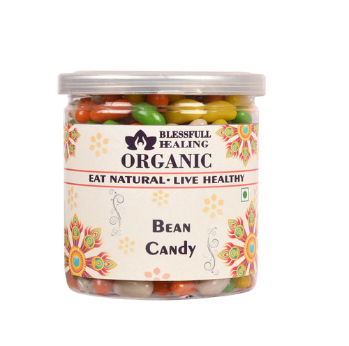 Blessfull Healing Organic Bean Candy 400 Gram Airtight Container (Packing May Vary)