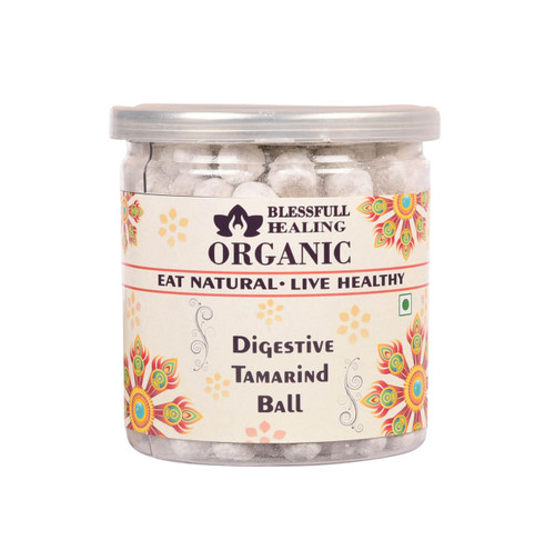 Blessfull Healing Organic Digestive Tamarind Ball 400 Gram Airtight Container (Packing May Vary)