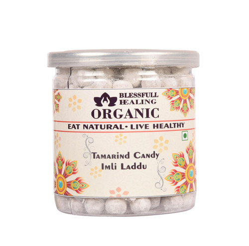 Blessfull Healing Organic Tamarind Candy Imli Candy 400 Gram Airtight Container (Packing May Vary)