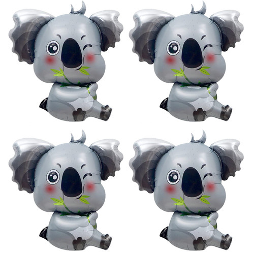 4PCS Jumbo Koala Bear Foil Balloon Adorable Baby Koala Balloons Safari Koala Woodland Animal Theme Party Baby Shower Birthday Party Decorations 4PCS Jumbo Koala Bear Foil Balloon Adorable Baby Koala Balloons Safari Koala Woodland Animal Theme Party Baby Shower Birthday Party Decorations
