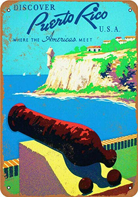 New Vintage Metal Tin Sign Puerto Rico Travel Retro Garage Yard Home Cafe Bar Club Hotel Wall Decoration Stickers Signs 12X8 Inch New Vintage Metal Tin Sign Puerto Rico Travel Retro Garage Yard Home Cafe Bar Club Hotel Wall Decoration Stickers Signs 12X8 Inch