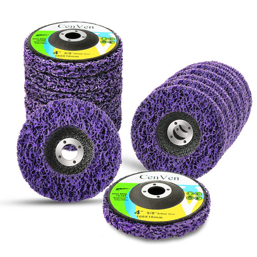 CenVen 15 Pack Strip Discs Stripping Wheel for Angle Grinder, Poly Strip Disc Wheel Paint Stripper Rust Remover for Metal Wood, Remove Paint, Rust and Oxidation?4" x 5/8" ?