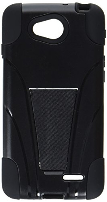 Asmyna Inverse Advanced Armor Stand Protector Cover for LG Optimus L90 - Retail Packaging - Black