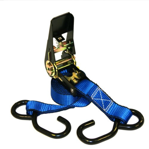 Everest Premium Ratchet Tie Down  1 PK  1 IN  10 FT  400 LBS Working Load  1200 LBS Break Strength  Cambuckle Alternative  Cargo Straps Perfect for Moving Appliances, Lawn Equipment and Motorcycles