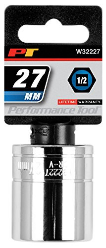 Performance Tool W32227 1/2" Dr 27mm 6pt Socket