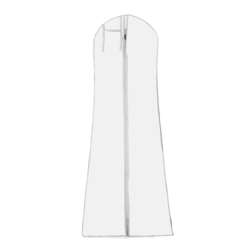 CALIDAKA Dress Garment Bags for Storage 70 inches with Zipper Garment Bags Dress Bag for Long Prom Puffy Bridal Gown Dress Storage and Travel,Prevents Yellowing(Clear,Size:180cm Type2)