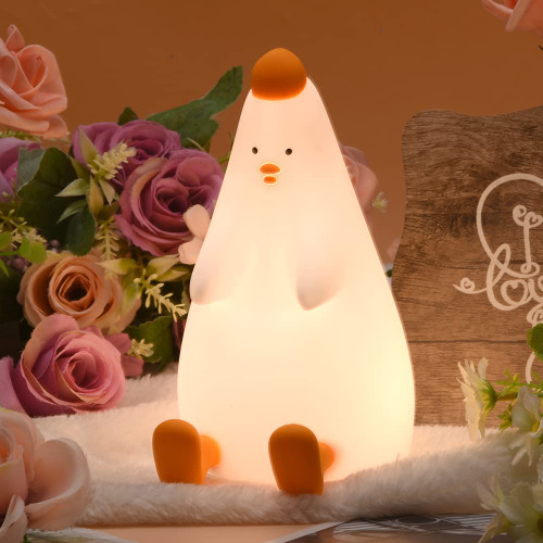 Cute Chicken Night Light for Kids, Cute Silicone Night Light, USB Rechargeable Nursery Lamp,7 Colors Tap Control, Silicone Night Light Cute Led Light Room Decor Gifts for Girls Boys Children Cute Chicken Night Light for Kids, Cute Silicone Night Light, USB Rechargeable Nursery Lamp,7 Colors Tap Control, Silicone Night Light Cute Led Light Room Decor Gifts for Girls Boys Children