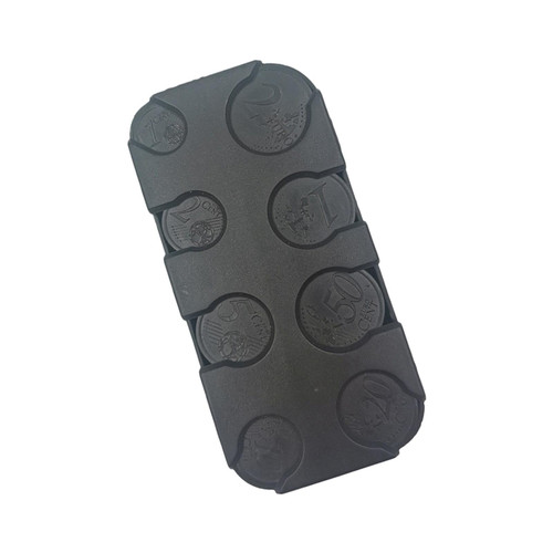 Gazechimp Coin Storage Box Coin Dispenser 1 Cent, 2 Cent, 5 Cent, 10 Cent, 20 Cent, 50 Cents, 1 Euro and 2 Euro Collecting Storage Coin Holder, Black