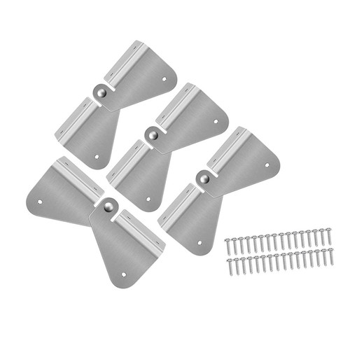 UGPLM Downspout Extension flip Downspout Hinge Universal Pipe Drain Pipe Extension for Metal Fastened Accessories, 4Pcs