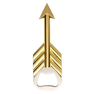Thirstystone LD-D18584 Global Trek Gold Tone Arrow Bottle Opener, Multicolor