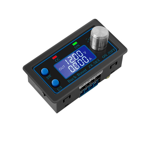 Menolana Digital Control DC Buck Boost Converter Regulator Module, LCD Display Adjustable Regulated Multiple Protections Adjustable Voltage Regulator