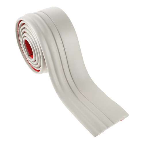 DOITOOL Flexible Baseboard Molding Trim, Peel and Stick Wall Base Moulding Trim, 3.9 x 78.6 Inch Self Adhesive Vinyl Wall Baseboards Moulding Trim for Wall Base Cove Base, Grey