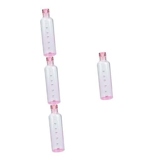BESPORTBLE 4pcs Gradient Water Bottle Outdoor Cups Workout Water Bottle Decorative Glass Bottle Athletic Water Bottle Glass Water Jug Drink Bottle Office Water Bottle Stylish Water Bottle