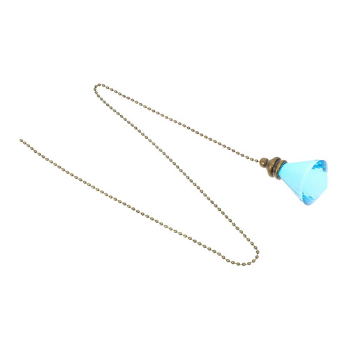 Uonlytech Ceiling Fan Crystal Pendant Metal Chandeliers Glass Chandeliers Glass Prism Ceiling Light Pull Chain Fan Chain Connector Ceiling Fan Switch Pull Chain Pendant Fan Pull Chain Charm