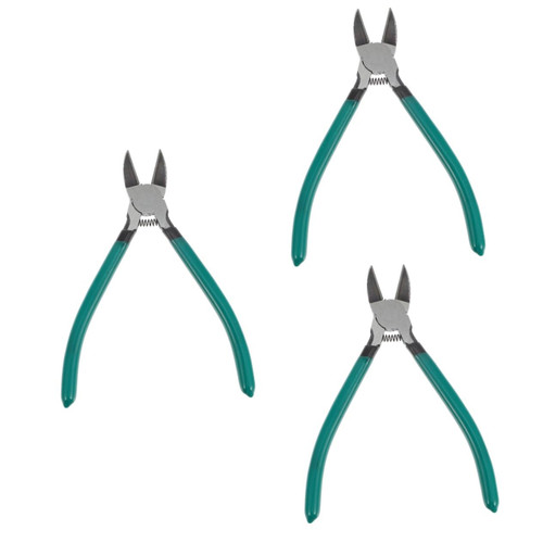 Uonlytech 3pcs Nozzle Pliers Electric Cutter Wire Stripper Tool Hand Tools Cable Rope Cutter Wire Cutter Cable Tie Cutter Repair Cutting Tool Electrical Repair Pliers Repair Cutter Tool