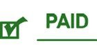 PAID With Check Self-Inking Stamp -Green