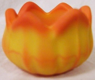 Salt Cellar - Lotus - American Made (Candy Corn Satin)