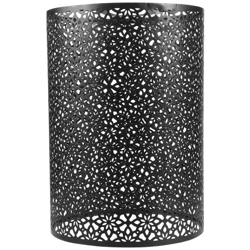 Drum Lamp Shade Metal Cylinder Lamp Shade Replacement Black Drum Light Cover Starry Shadow Lampshade Retro Light Shades for Chandeliers Table Floor Lamp Chandelier Lampshade