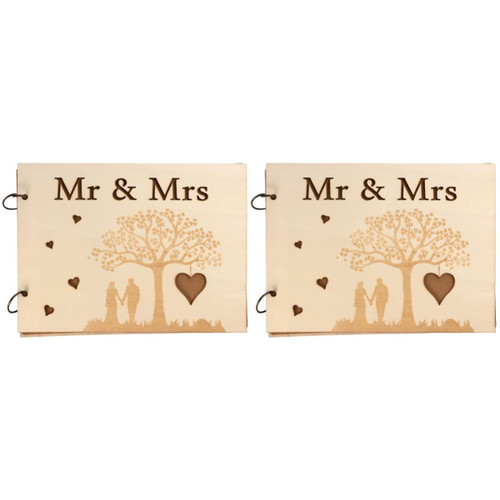 BESTOYARD Wedding Guest Book Wedding Decor of 2 Wedding Guestbook Signature Wooden Guest Book Rustic Guest Book Wedding Sign in Book Book with Wedding Guest Book Wedding Decor