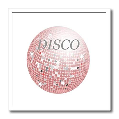 3dRose Pink Disco Ball - Iron on Heat Transfer, 10 by 10-Inch, for White Material (ht_38185_3) 3dRose Pink Disco Ball - Iron on Heat Transfer, 10 by 10-Inch, for White Material (ht_38185_3)