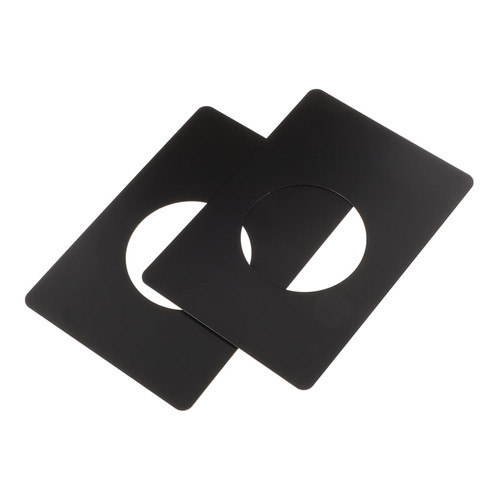 OSALADI 2pcs Ball Lock Door Reinforcement Plate Front Door Reinforcement Kit Door Reinforcement Lock Door Strike Plate Door Strike Plate Filler Deadbolt Cover Door Hole Filler Plate Black