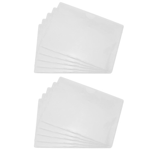 Maxmoral 10pcs Rideshare Sign/Parking Permit Clear Sun Protection Holder PVC Parking Permit Holder for Car Windshield
