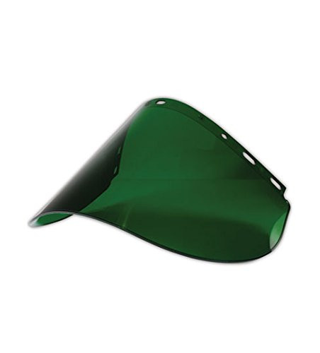 Fibre-Metal Hard Hat 4178DRKC Propionate Faceshields, 8" x 16.5" x .06", Green