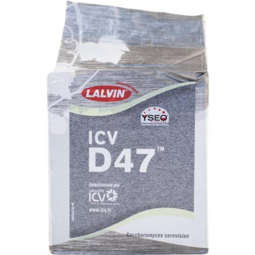 Lalvin D 47 ICV Wine Yeast - 5 g Sachet (Pack of 25)