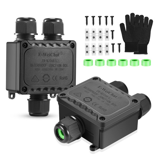 Junction Box - IP68 Waterproof 3 Way Electrical Junction Box M25 ...