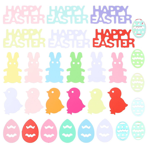 BESTOYARD 3 Packs Bunny Chick Confetti Easter Party Table Scatter Bunny Confetti Table Decor Happy Easter Sequins Spring Decorations Stuffing Balloons Stuffed Rabbits Confetti Decor Animal